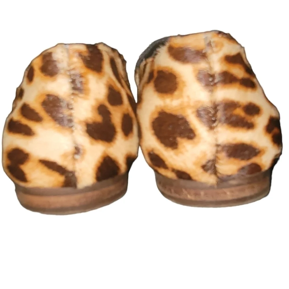 Gianni Bini Genuine Calf Fur Animal Print Loafer Shoes